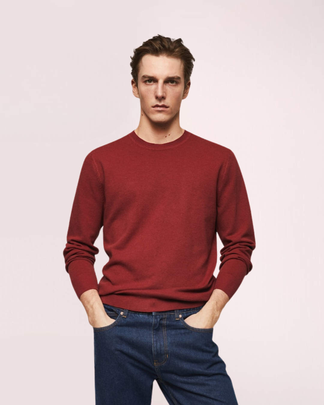 Regular Fit Fleece Fabric Sweatshirt